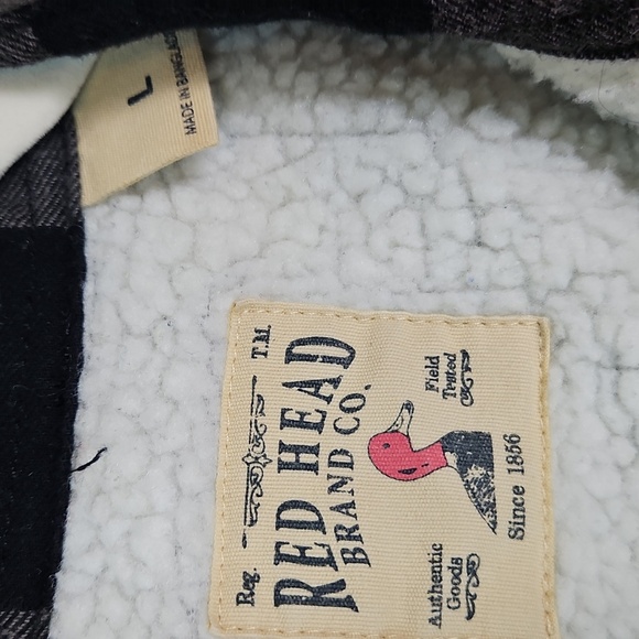 RedHead Charcoal and Black Checkered Button Down Shirt - Picture 2 of 9